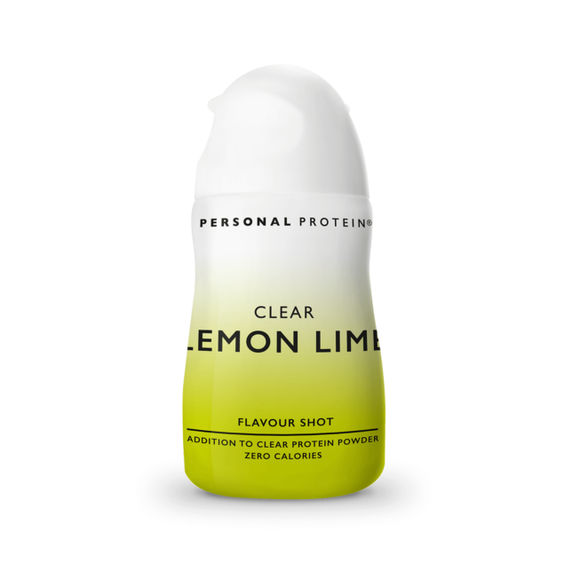 clear lemon lime flavour shot