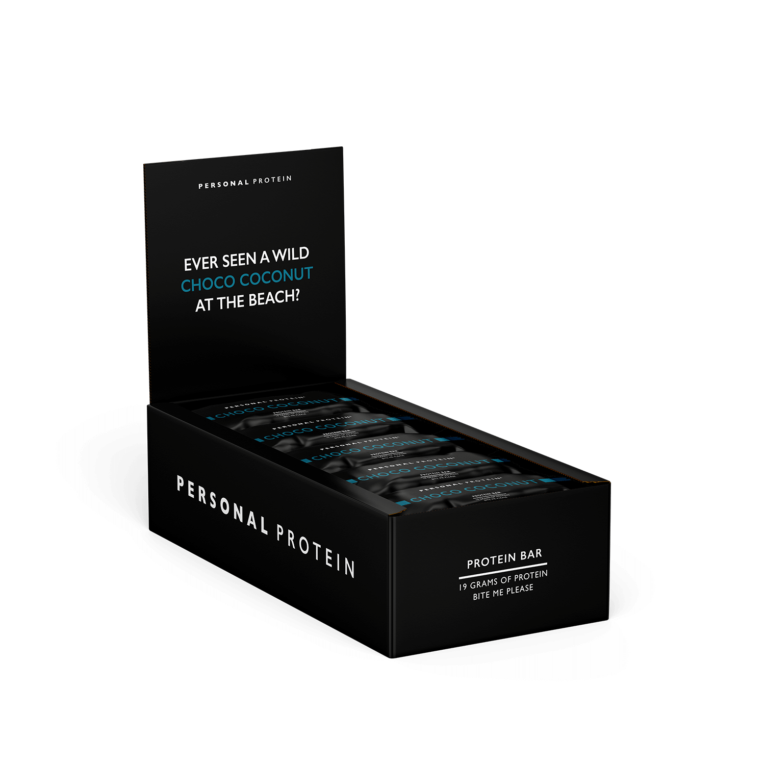 choco coconut protein bar box chocolade kokosnoot eiwitreep