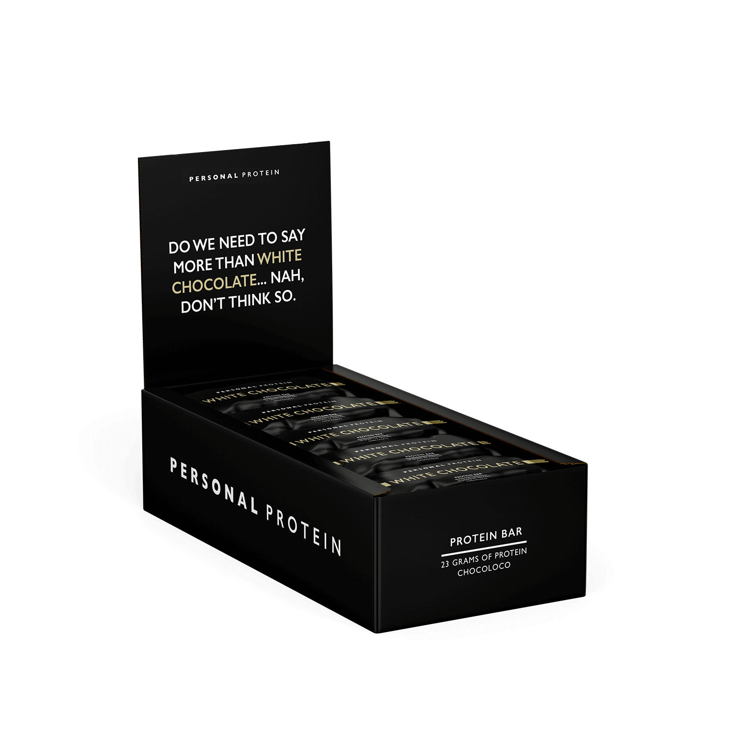 white chocolate protein bar box witte chocolade eiwitreep